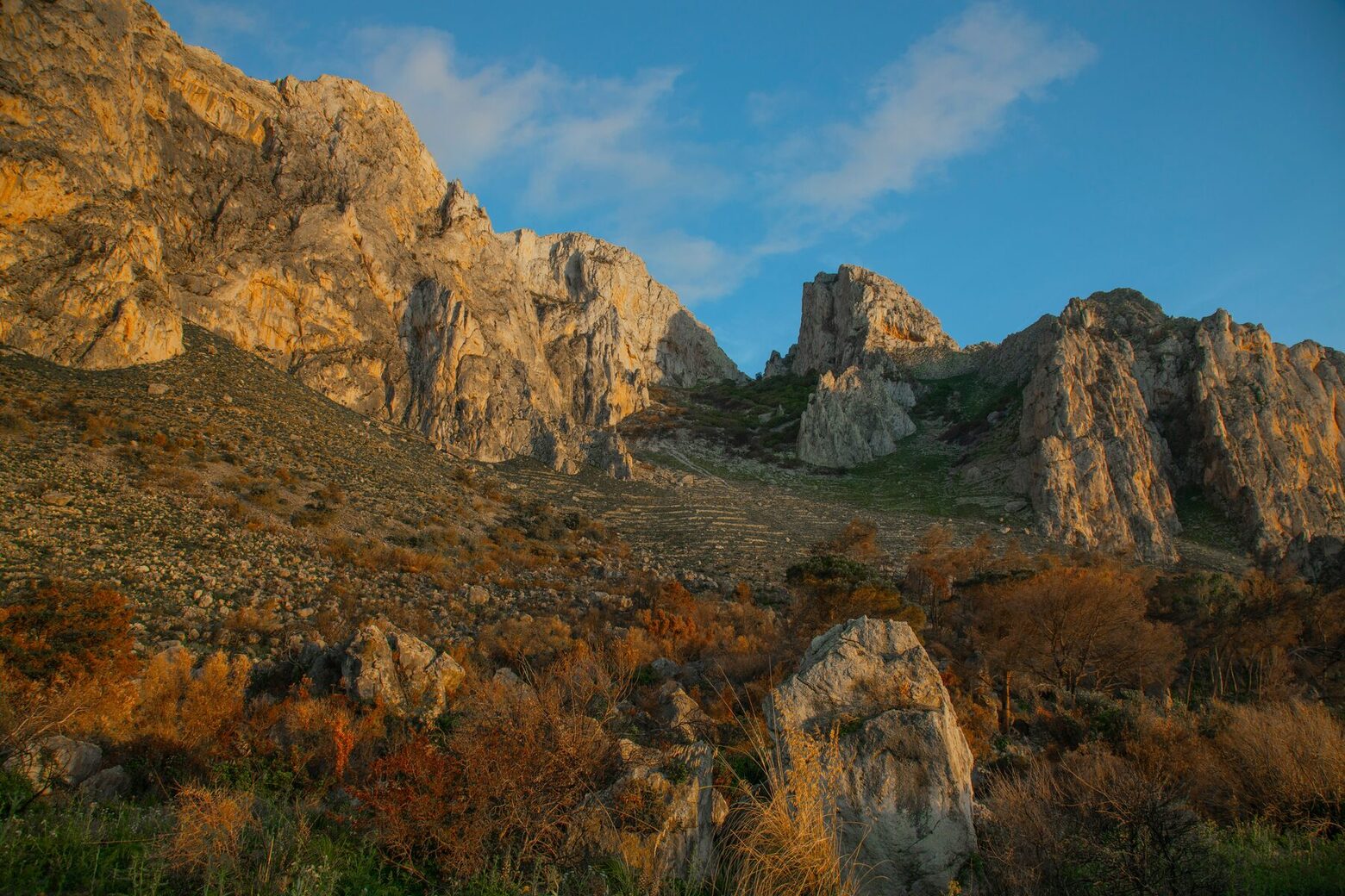 The hills above the Ionian Sea, north of Taormina, where our dedications lie.